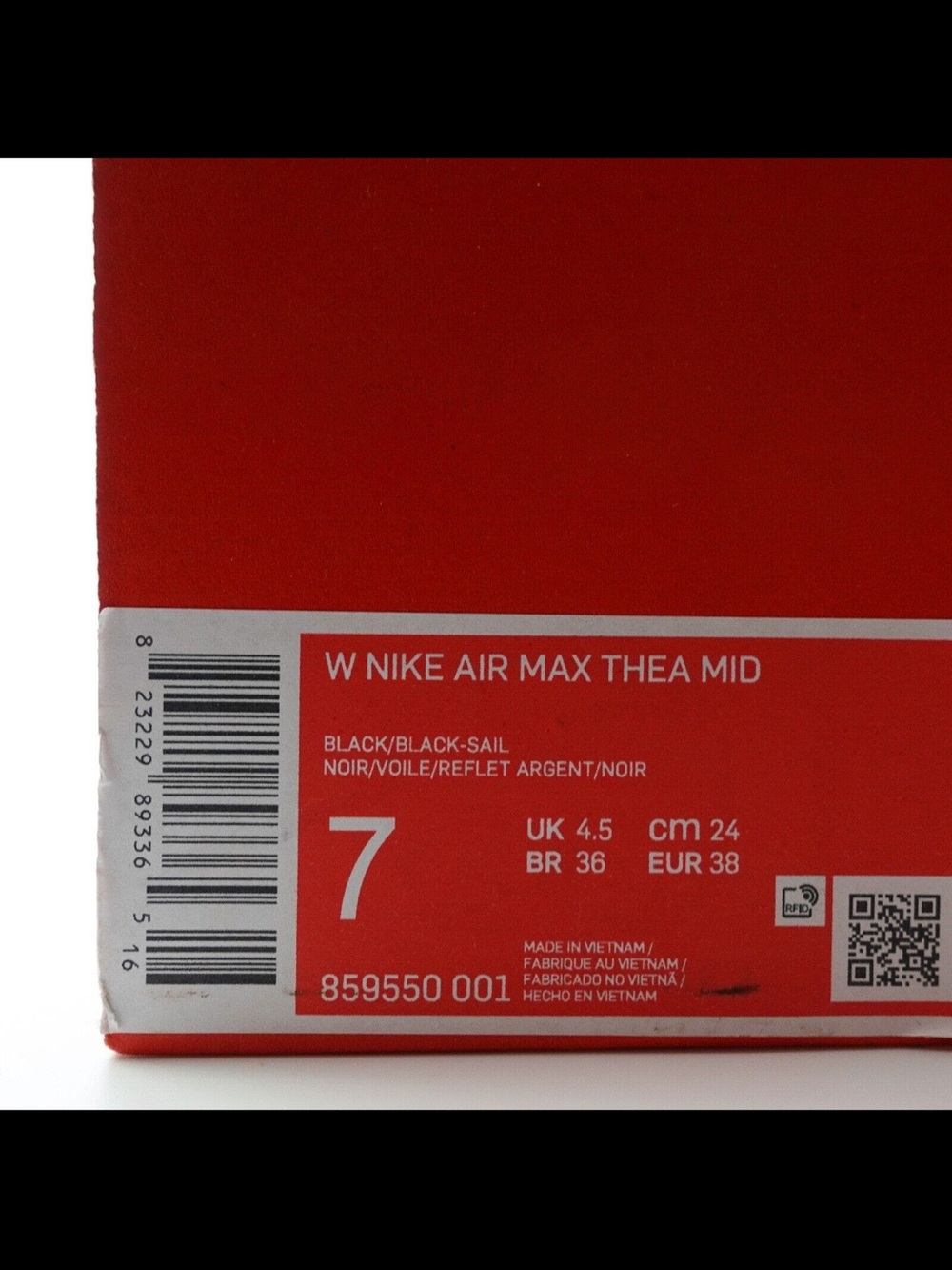 Nike Air Max Thea Mid Wm 7.5 - Picture 8 of 8